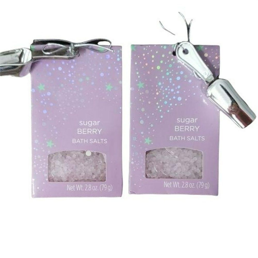 Sugar Berry light‎ purple Bath Salts Christmas Stocking Gift basket Scoop